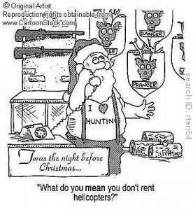 Funny Gun Related Christmas Pictures with Santa