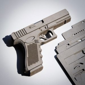 Laser Cut Cardboard GEN4 Glock 17 Lookalike